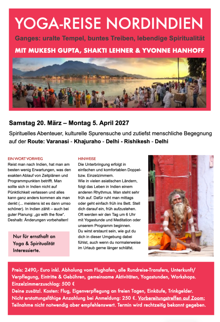 Reiseplan Titelfoto Yogareise Nordindien März 2027 Yoga is You